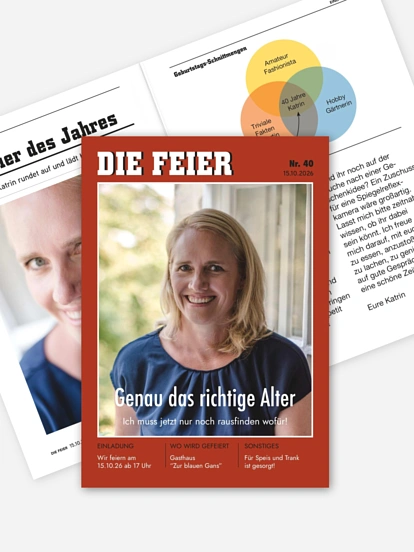 Einladung 40. Geburtstag Die Feier