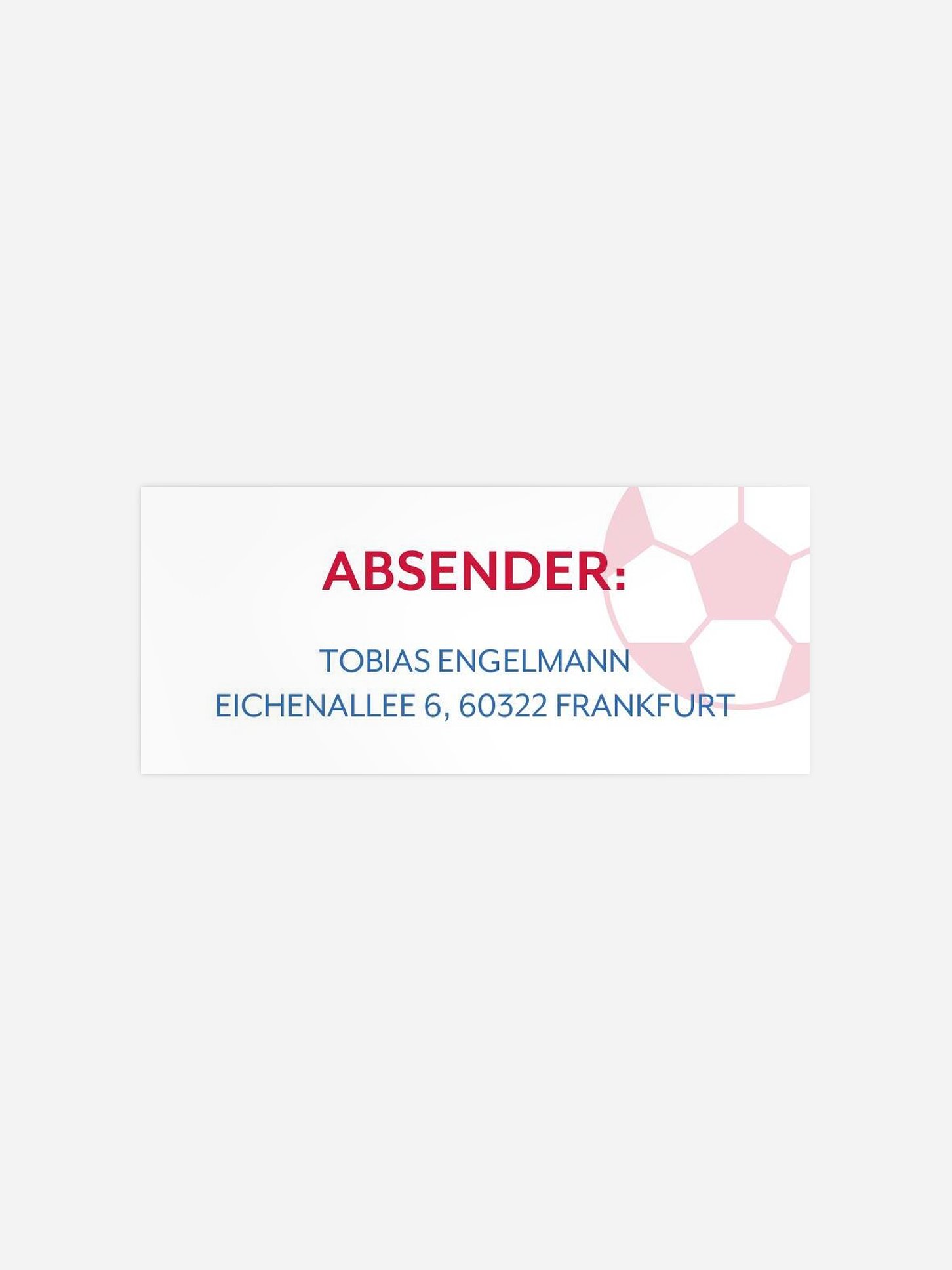 Absenderaufkleber Geburtstag Ticket