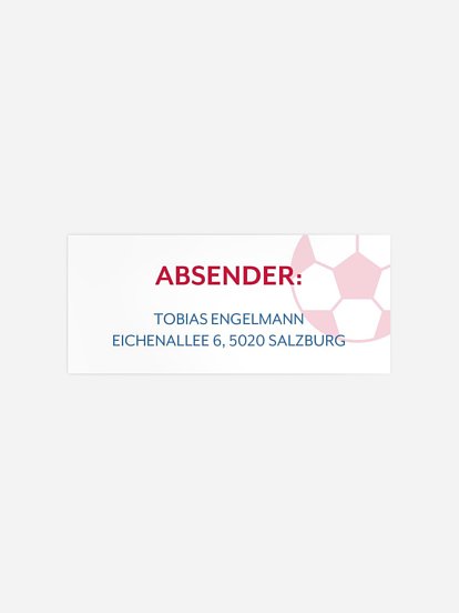 Absenderaufkleber Geburtstag Ticket