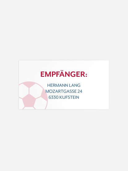 Empfängeraufkleber Geburtstag Ticket