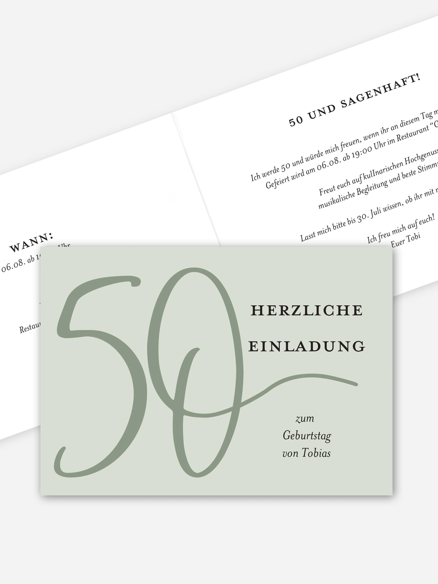 Einladung 50. Geburtstag Mit Schwung
