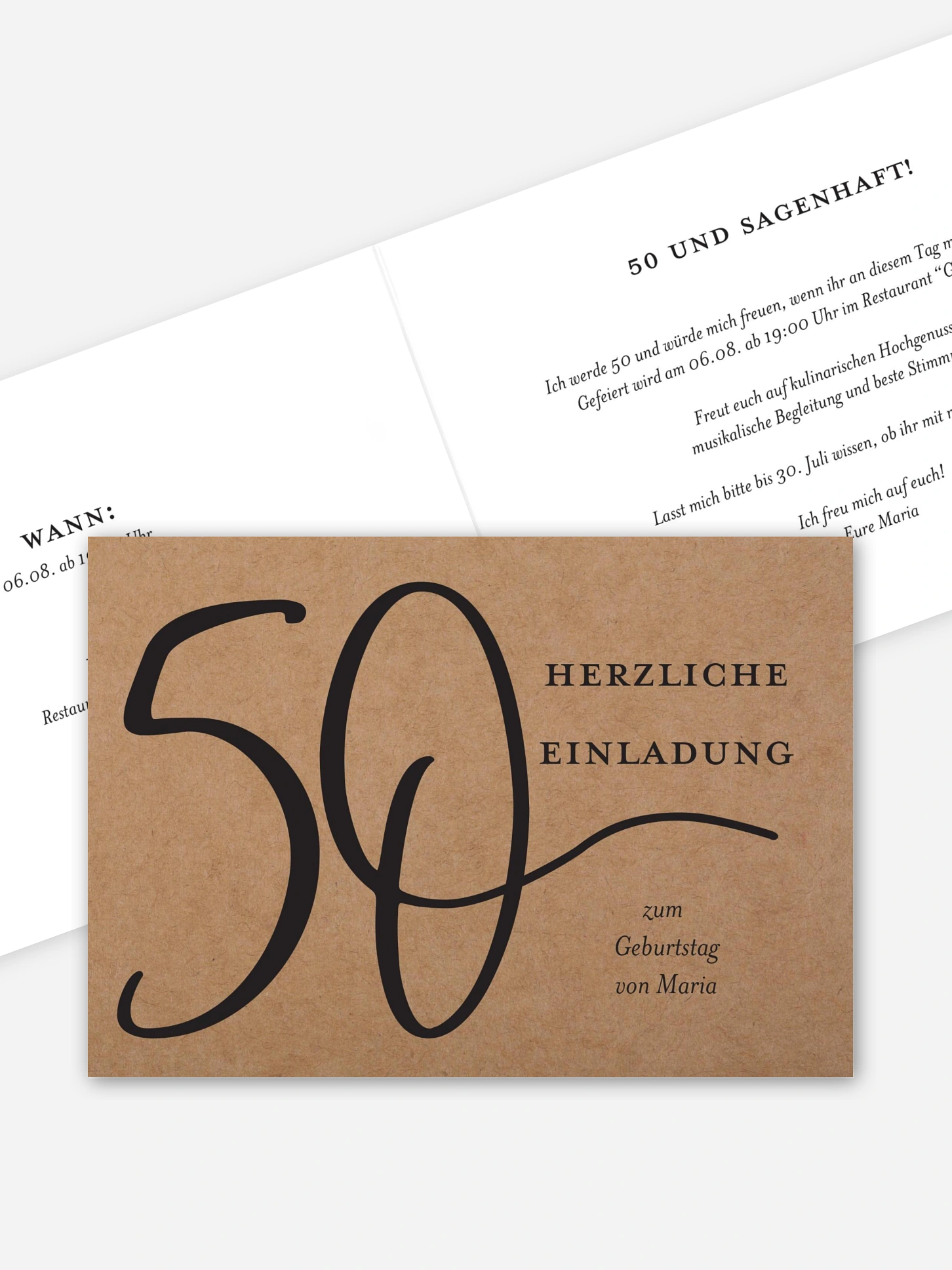 Einladung 50. Geburtstag Mit Schwung