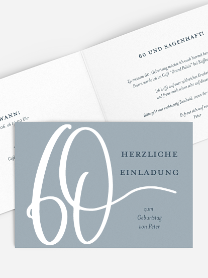 Einladung 60. Geburtstag Mit Schwung