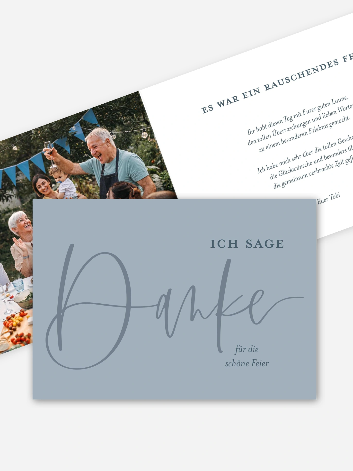 Dankeskarte Geburtstag Mit Schwung