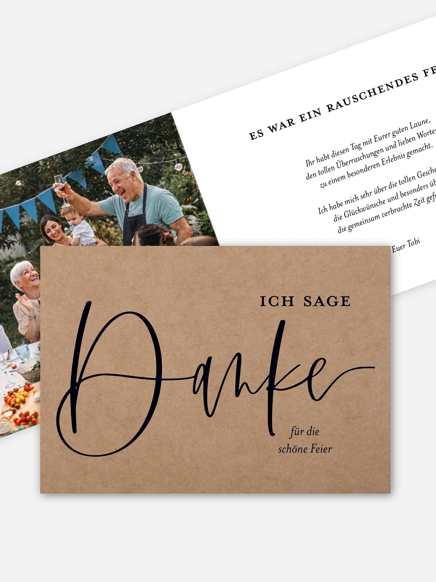 Dankeskarte Geburtstag Mit Schwung