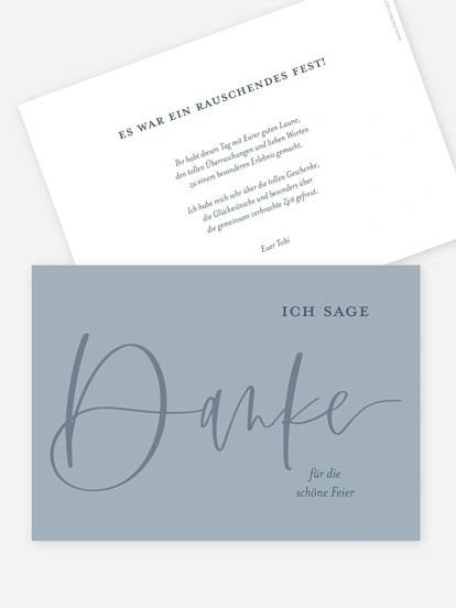 Dankeskarte Geburtstag Mit Schwung