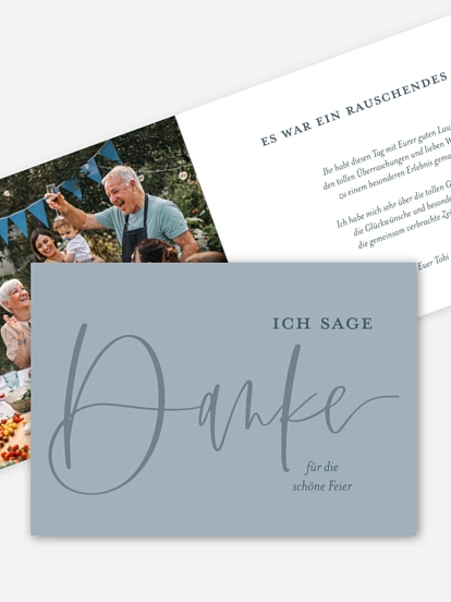 Dankeskarte Geburtstag Mit Schwung