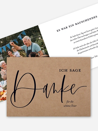 Dankeskarte Geburtstag Mit Schwung