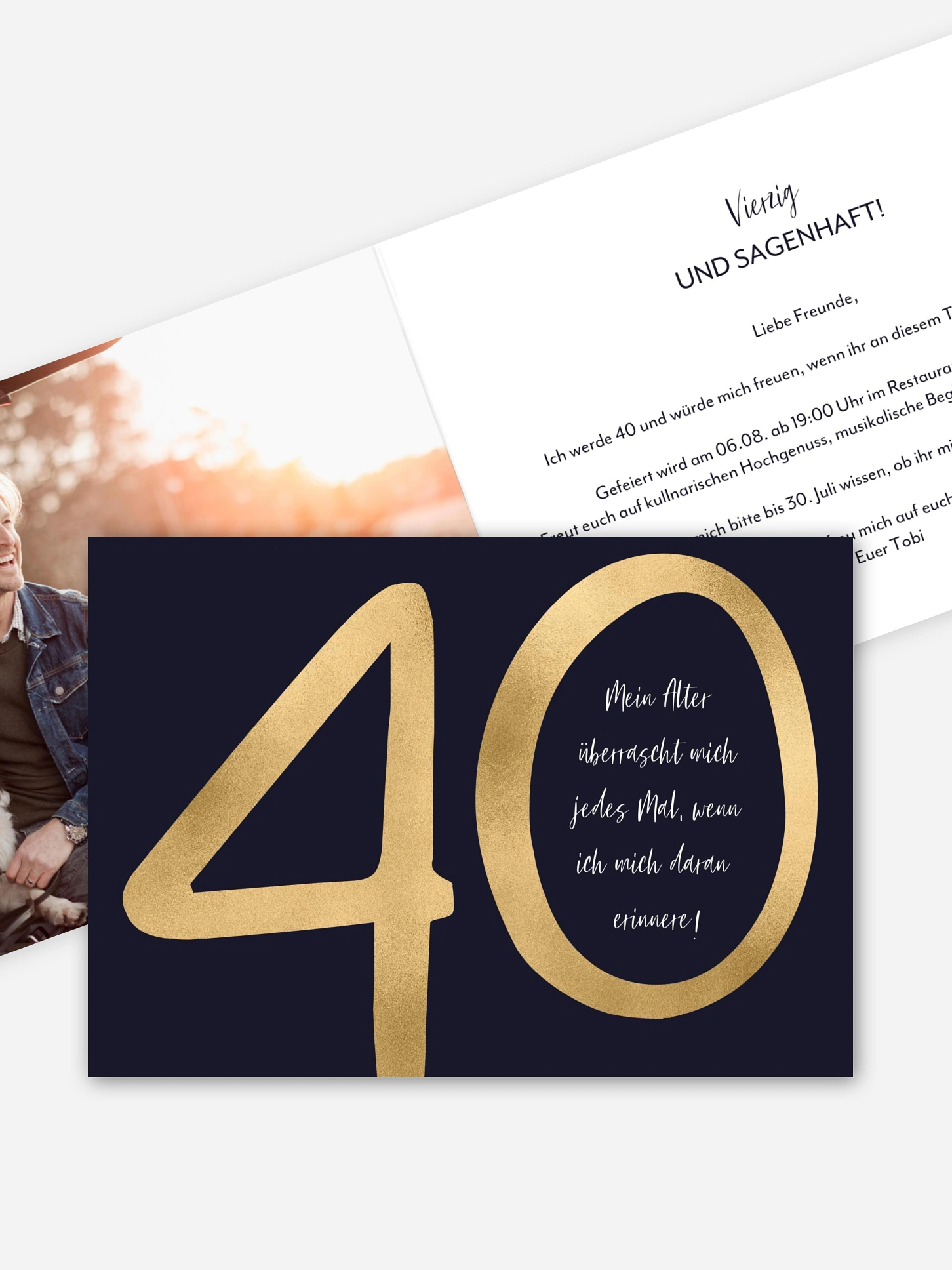 Einladung 40. Geburtstag Überraschung