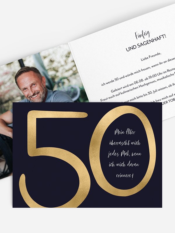 Einladung 50. Geburtstag Überraschung