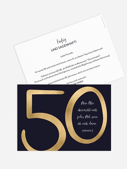 Einladung 50. Geburtstag Überraschung