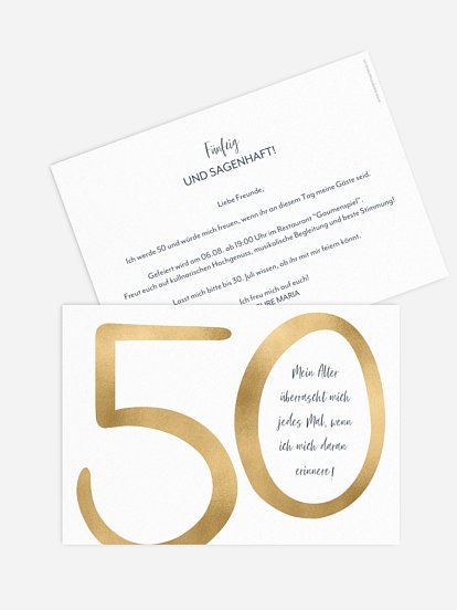 Einladung 50. Geburtstag Überraschung