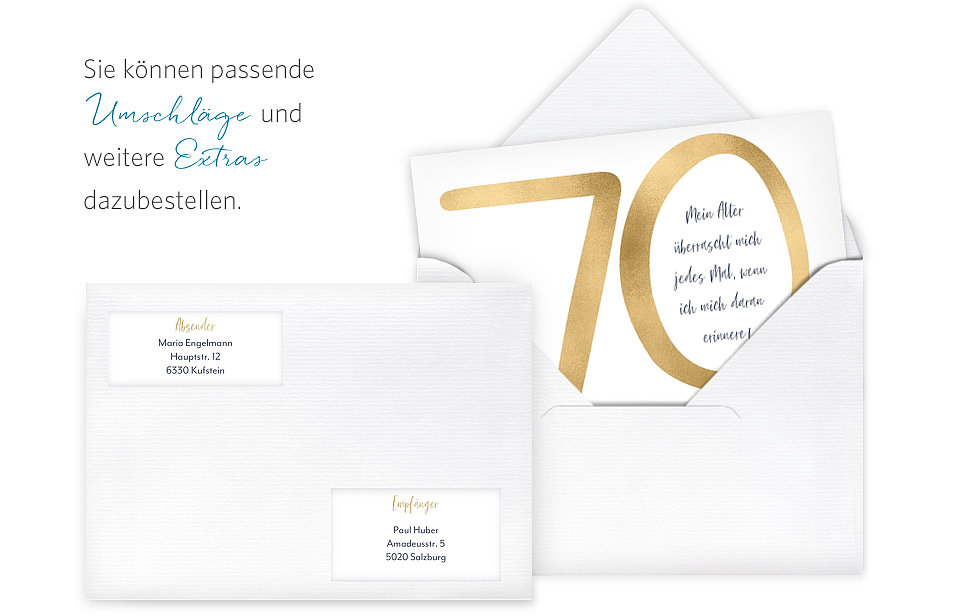 Einladung 70. Geburtstag Überraschung