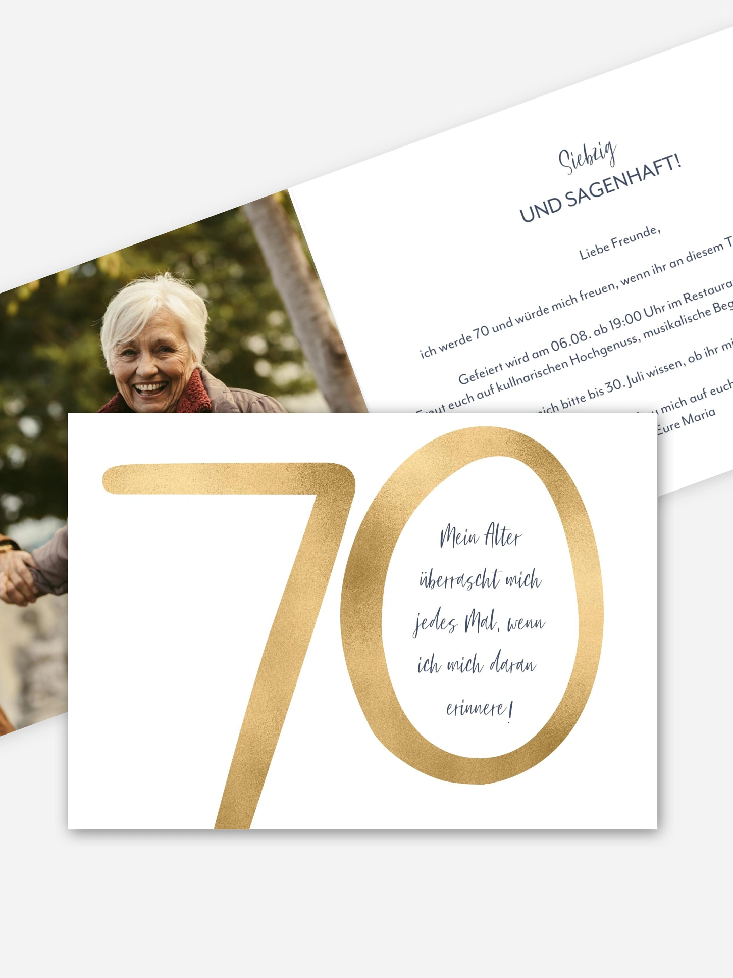 Einladung 70. Geburtstag Überraschung