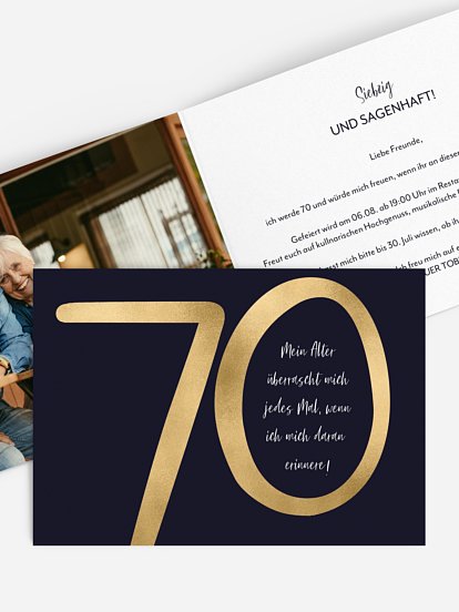 Tischkarte Geburtstag "Überraschung"