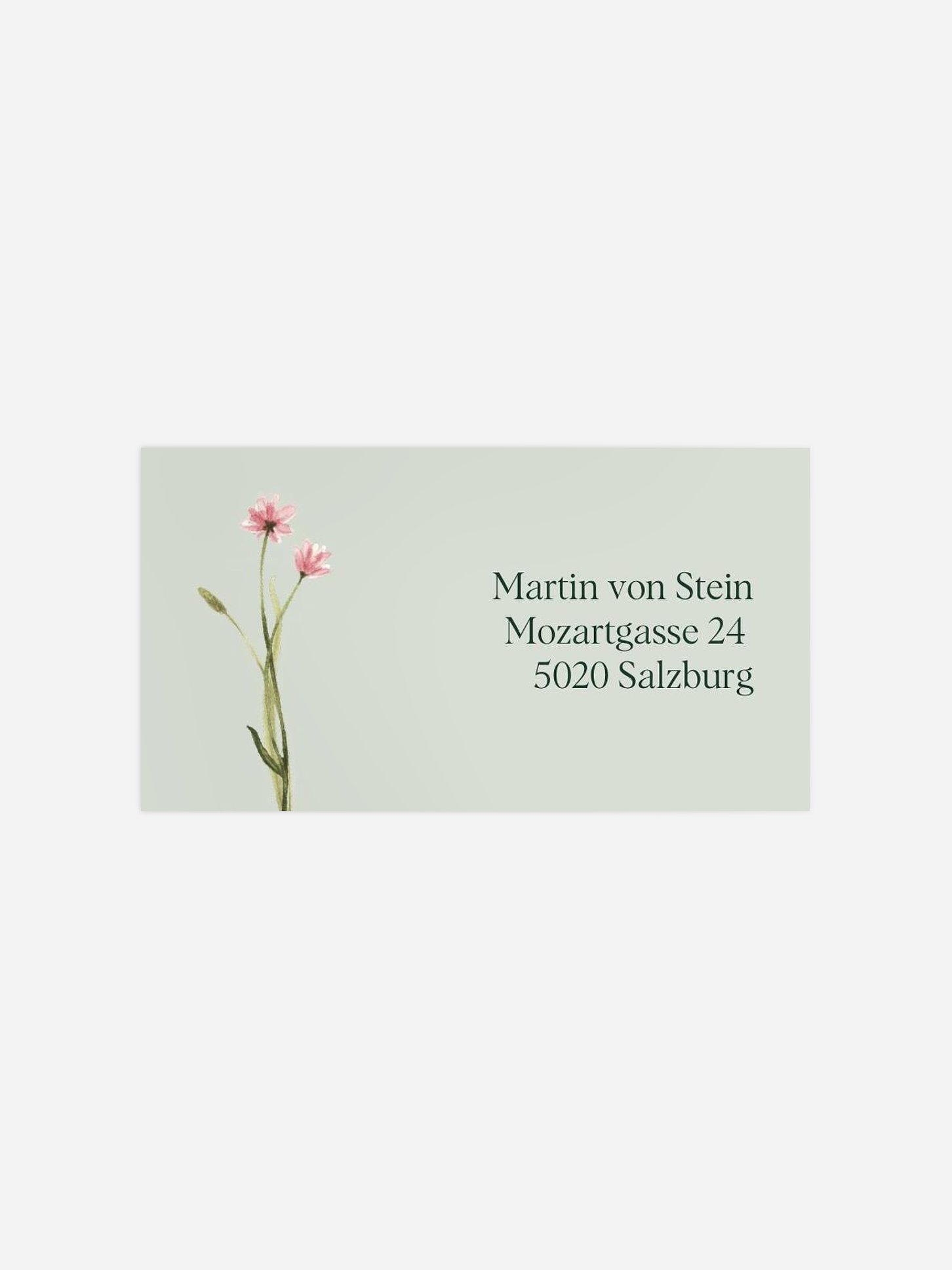 Empfängeraufkleber Geburtstag Gartenparty