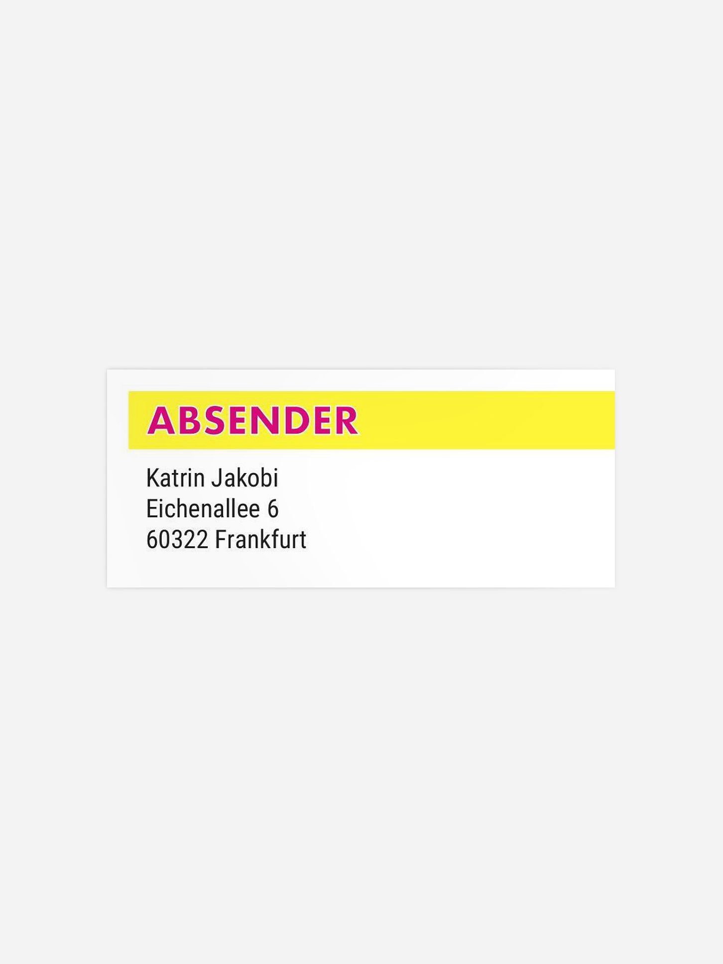 Absenderaufkleber Geburtstag Partycover