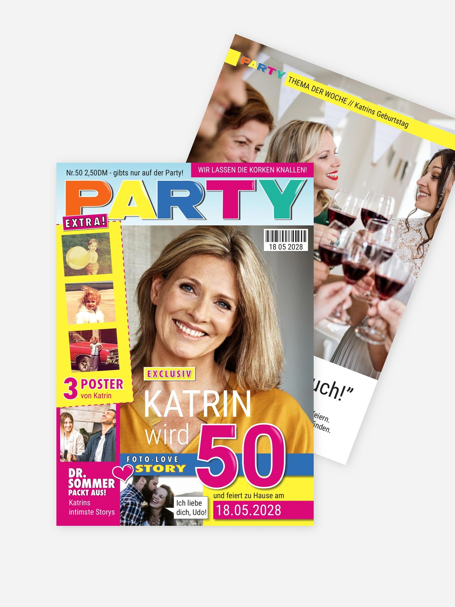 Einladung 50. Geburtstag Partycover