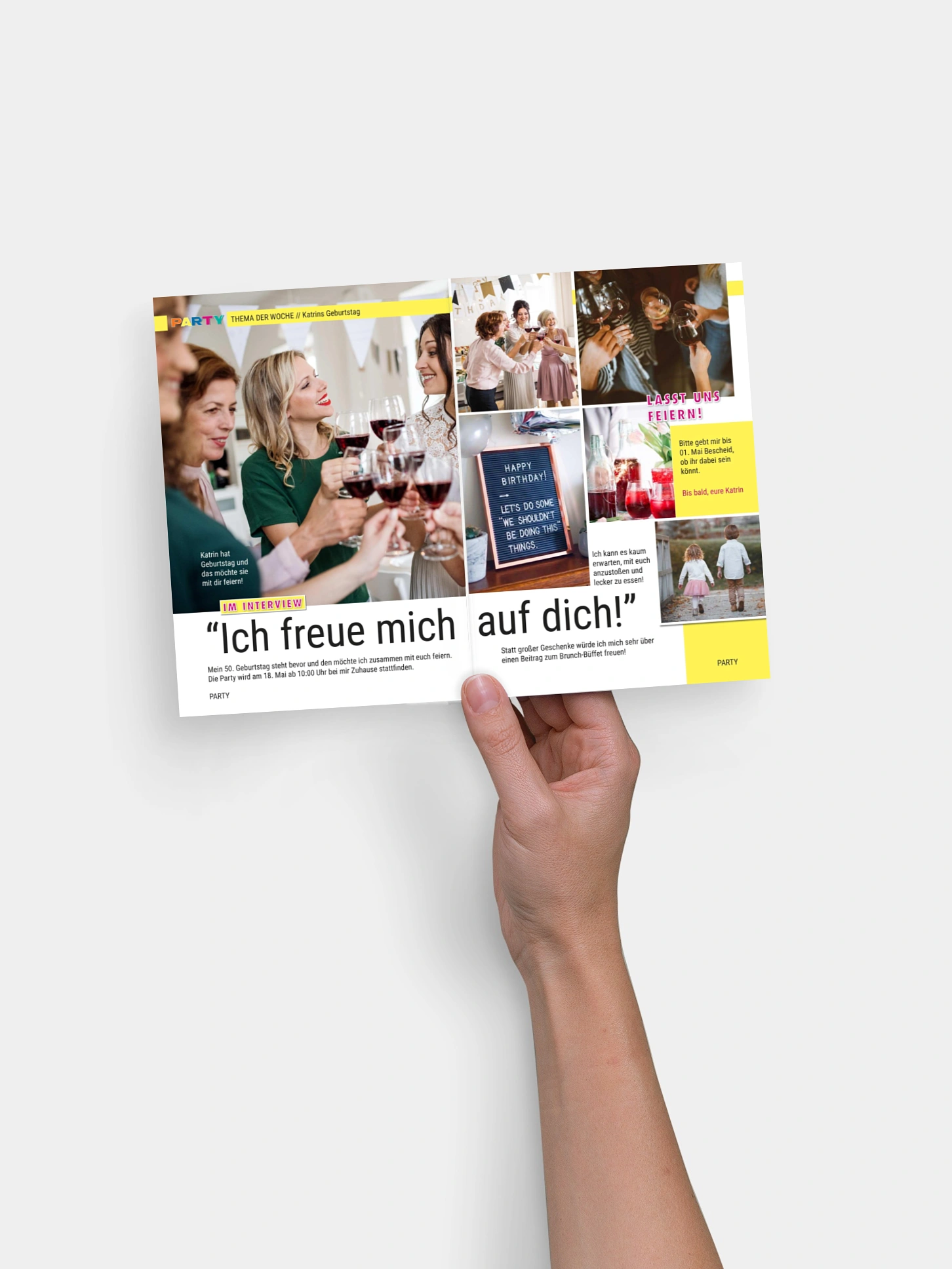 Einladung 50. Geburtstag Partycover