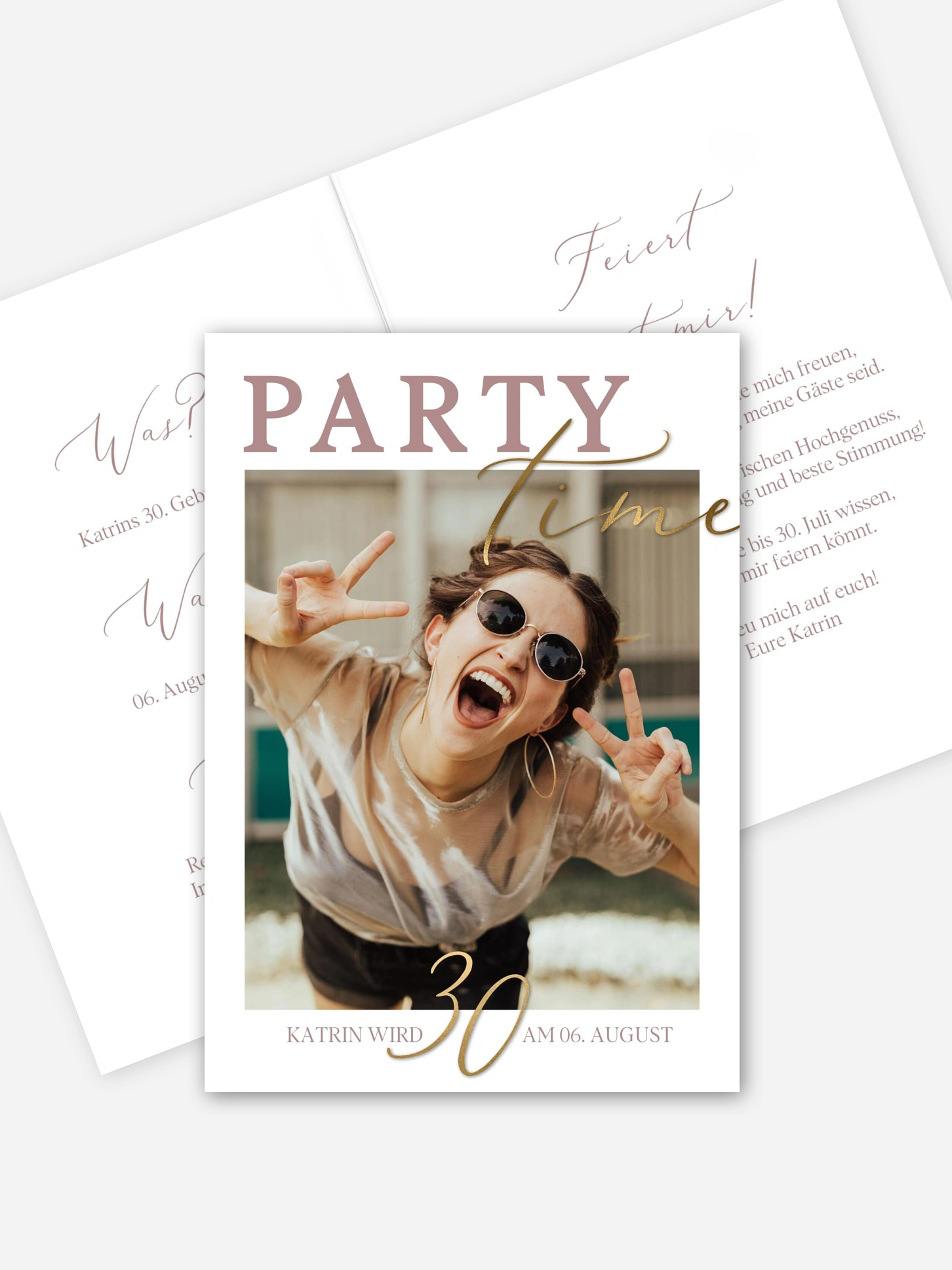Einladung 30. Geburtstag Let's Party