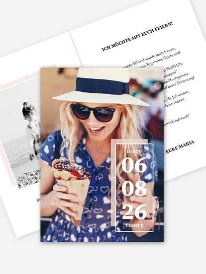 Einladung 30. Geburtstag Picture Party