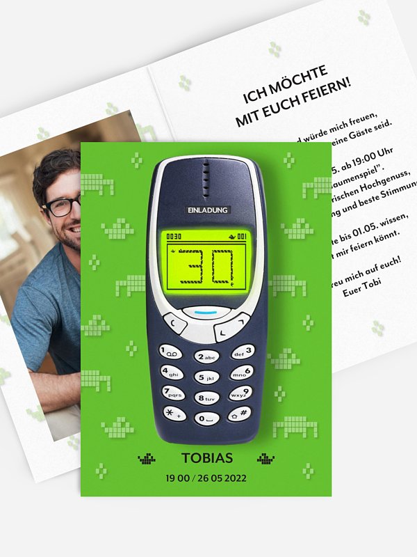 Einladung 30. Geburtstag Call me
