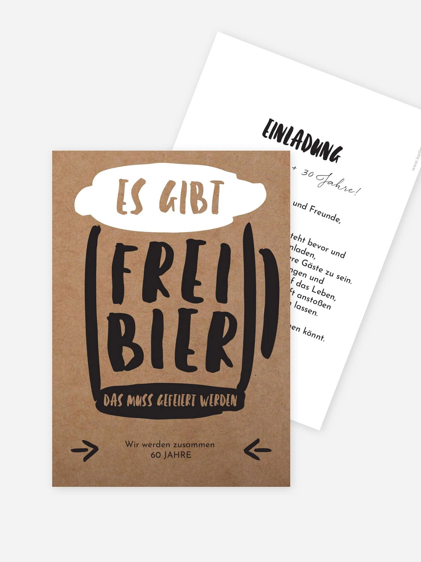 Geburtstagseinladung Freibier