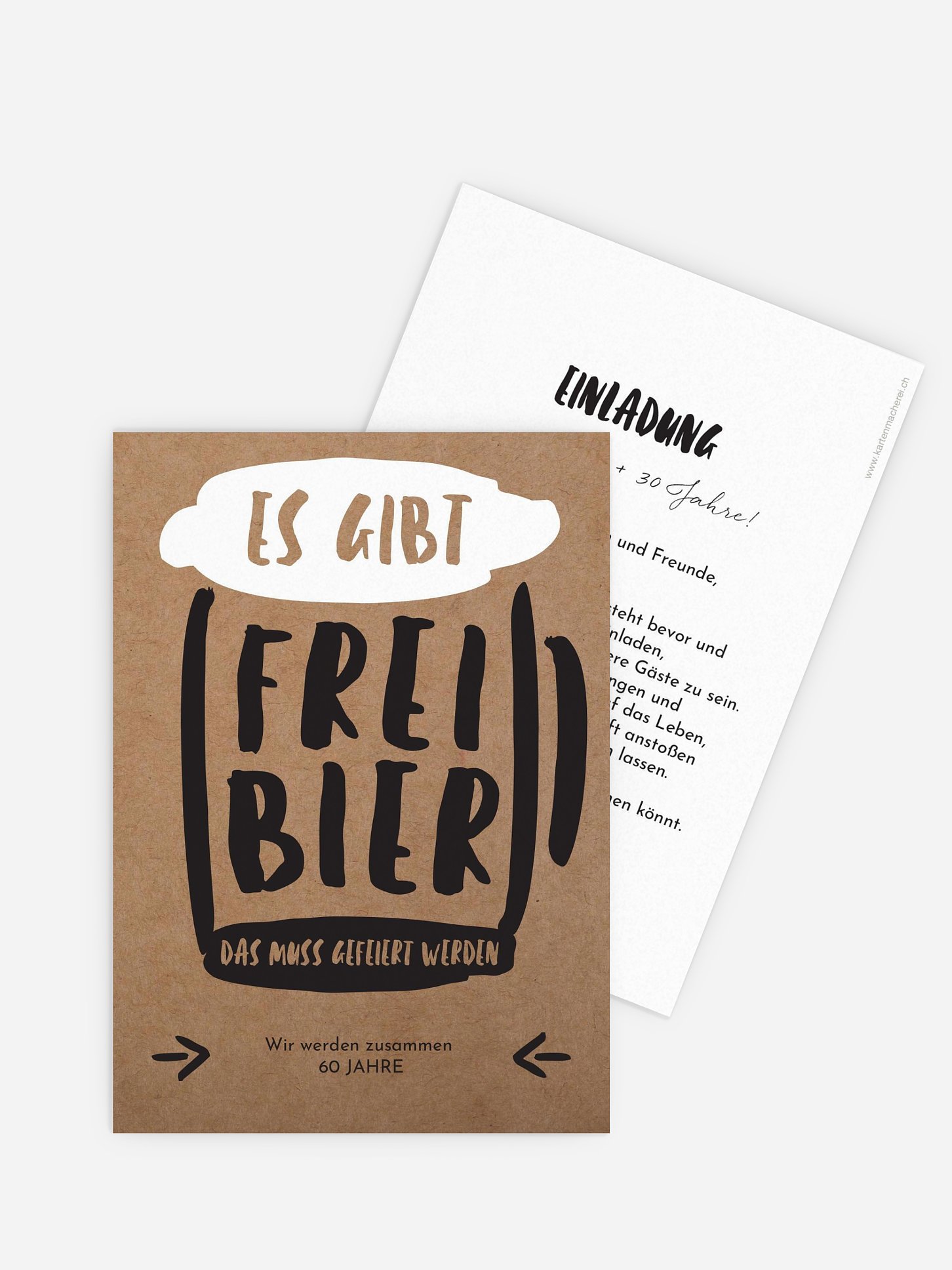 Geburtstagseinladung Freibier