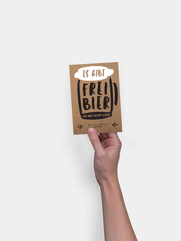 Geburtstagseinladung Freibier