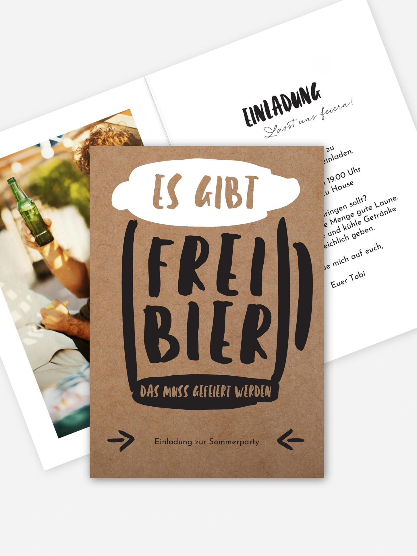 Partyeinladung Freibier