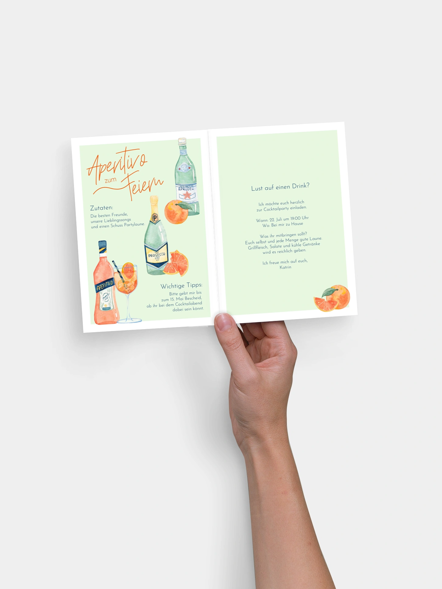 Partyeinladung Aperitivo
