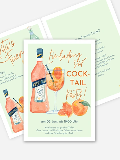 Partyeinladung Aperitivo