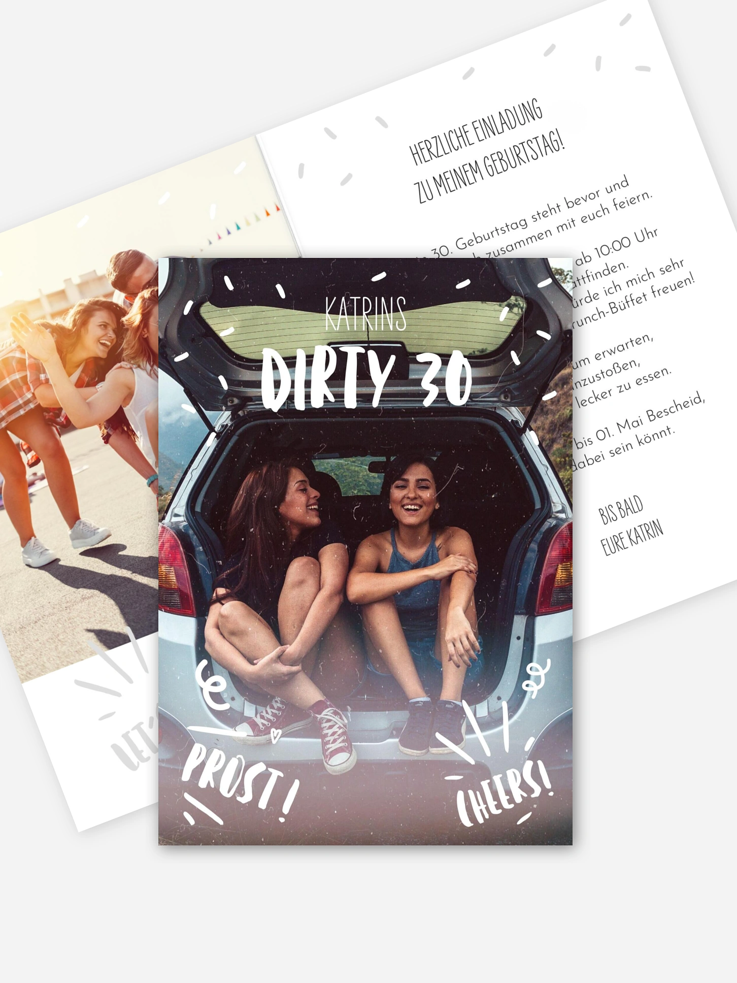 Einladung 30. Geburtstag Dirty Thirty