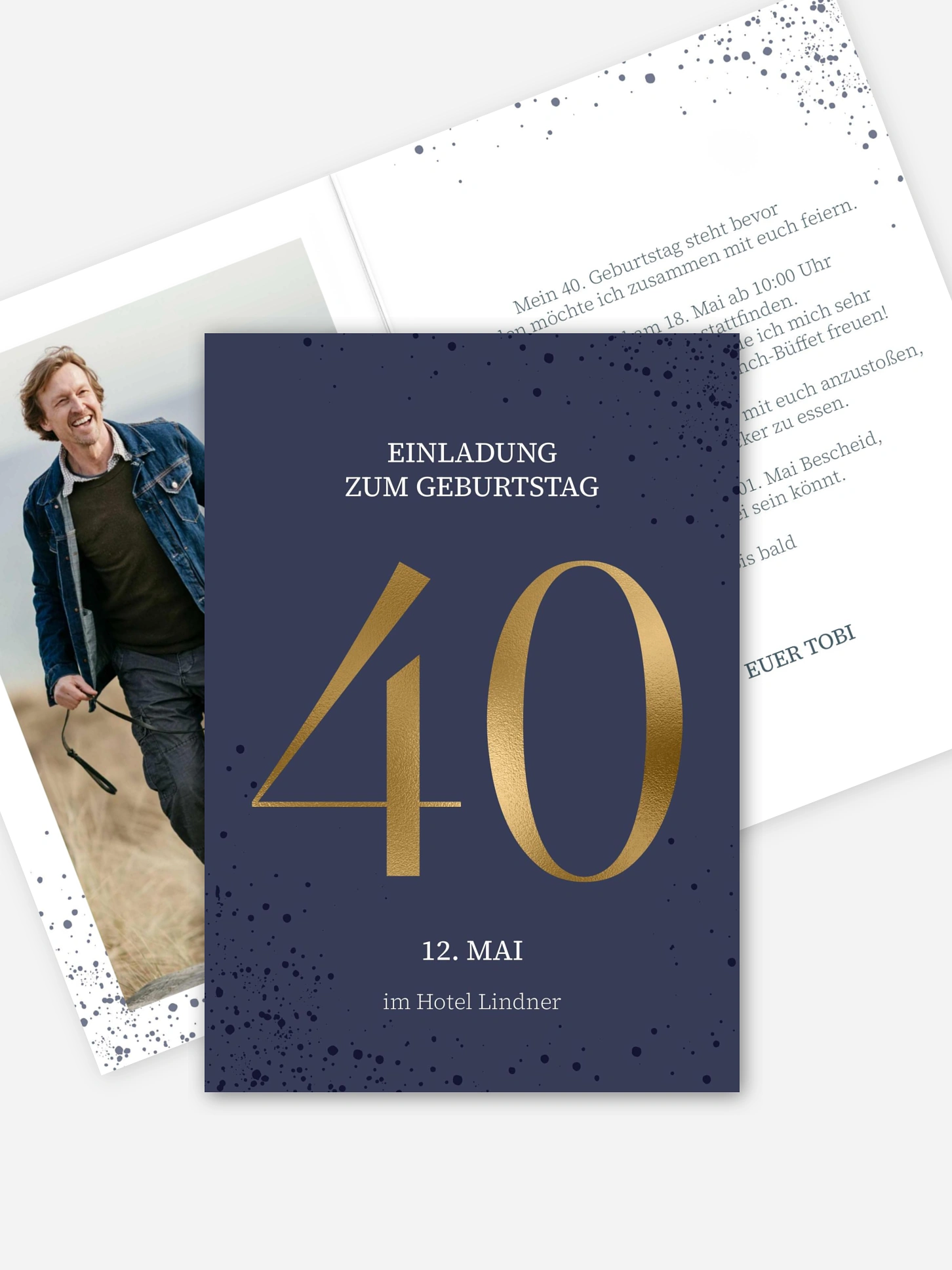 Einladung 40. Geburtstag Amazing