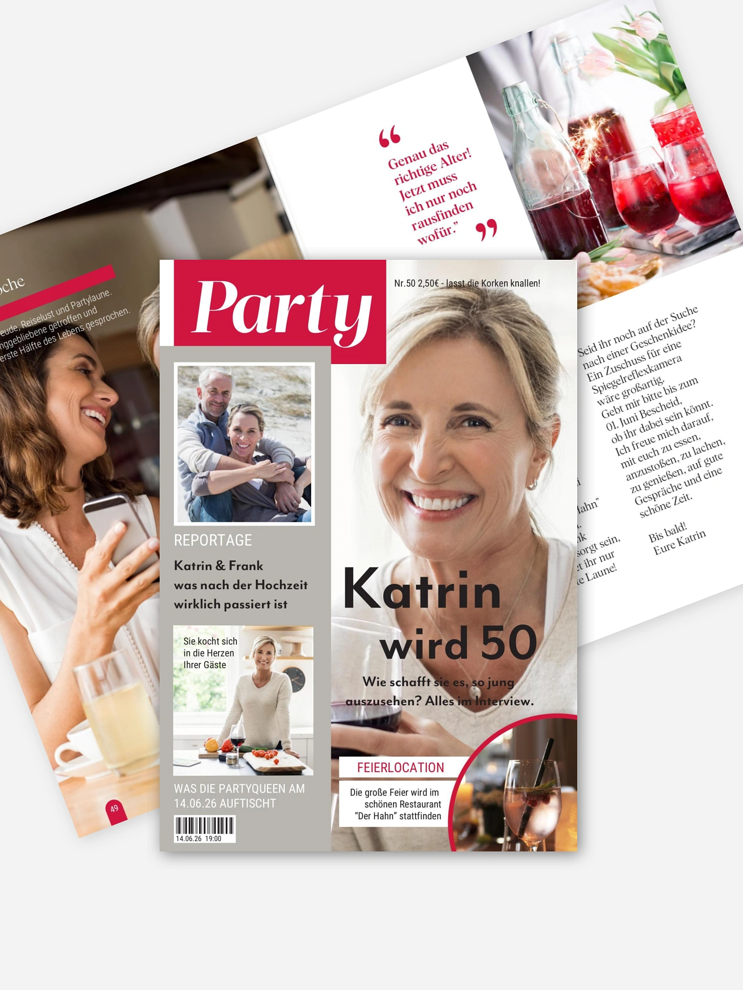 Einladung 50. Geburtstag Cover