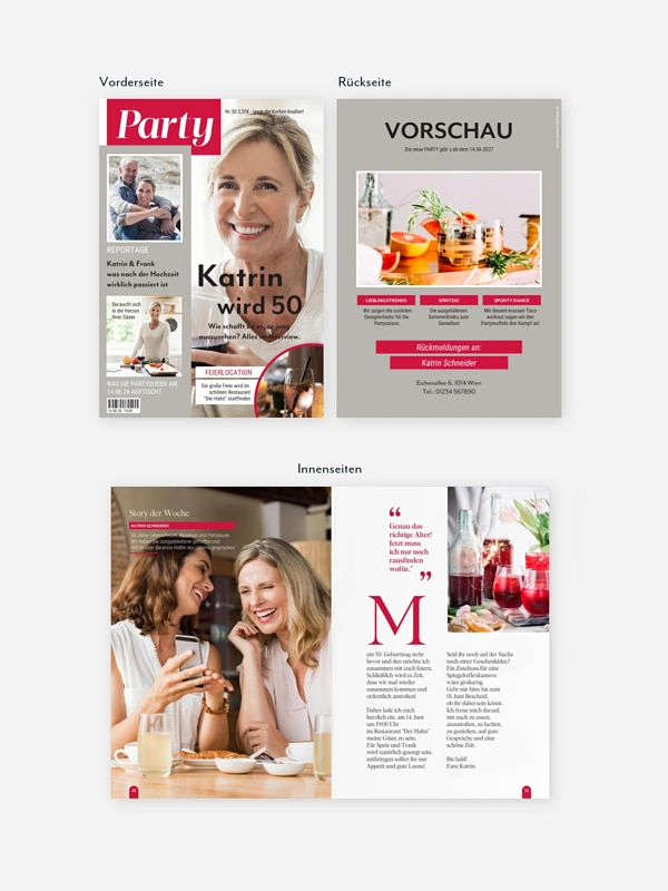 Einladung 50. Geburtstag Cover