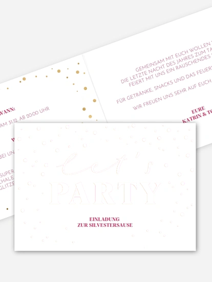 Partyeinladung Party Sparkle