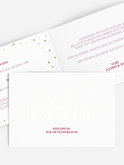 Partyeinladung Party Sparkle