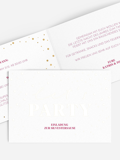 Partyeinladung Party Sparkle