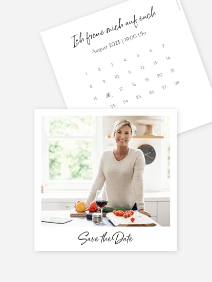Partyeinladung Analogbild Save the Date