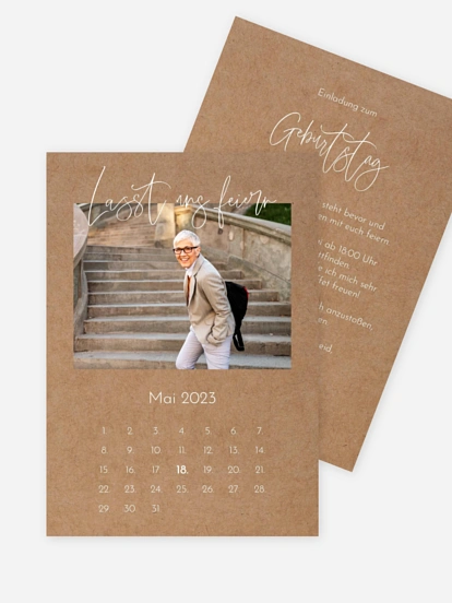 Geburtstagseinladung Feierzeit