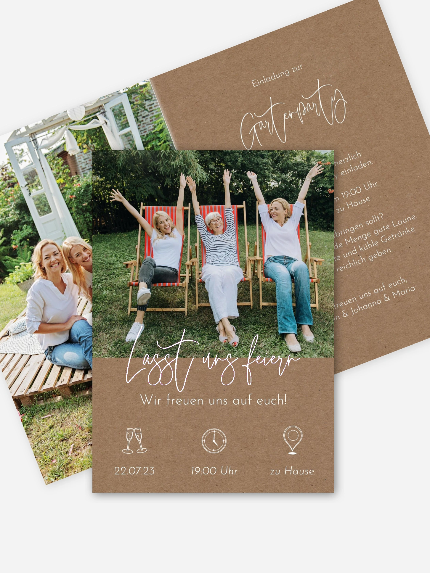 Partyeinladung Feierlaune