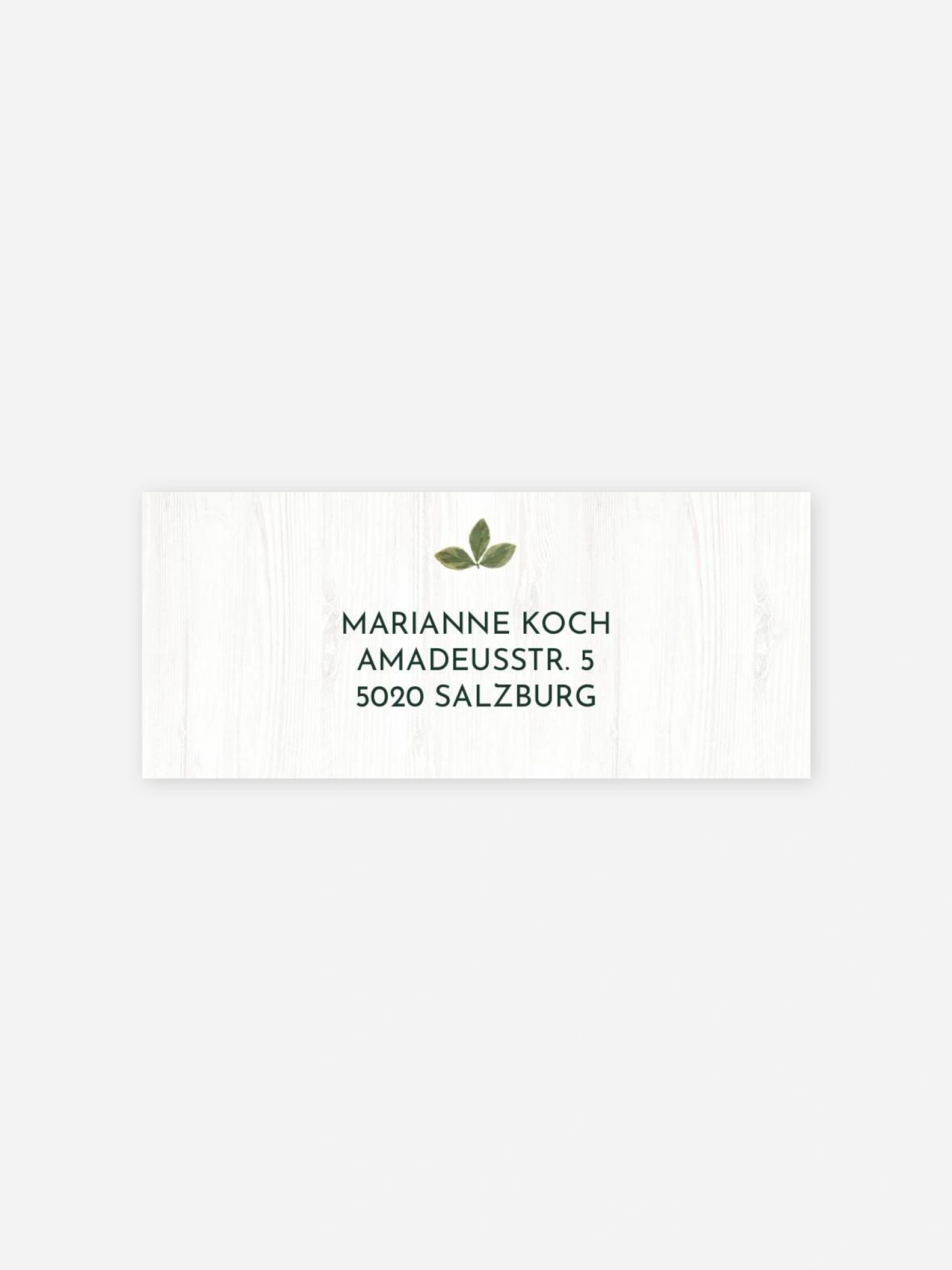 Absenderaufkleber Geburtstag Forest Love
