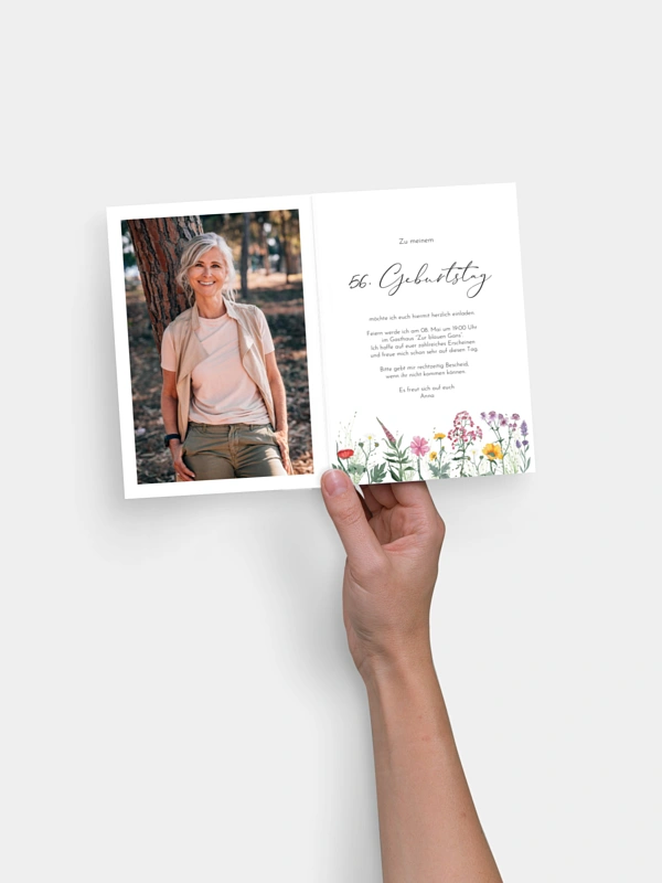 Geburtstagseinladung Wildflower