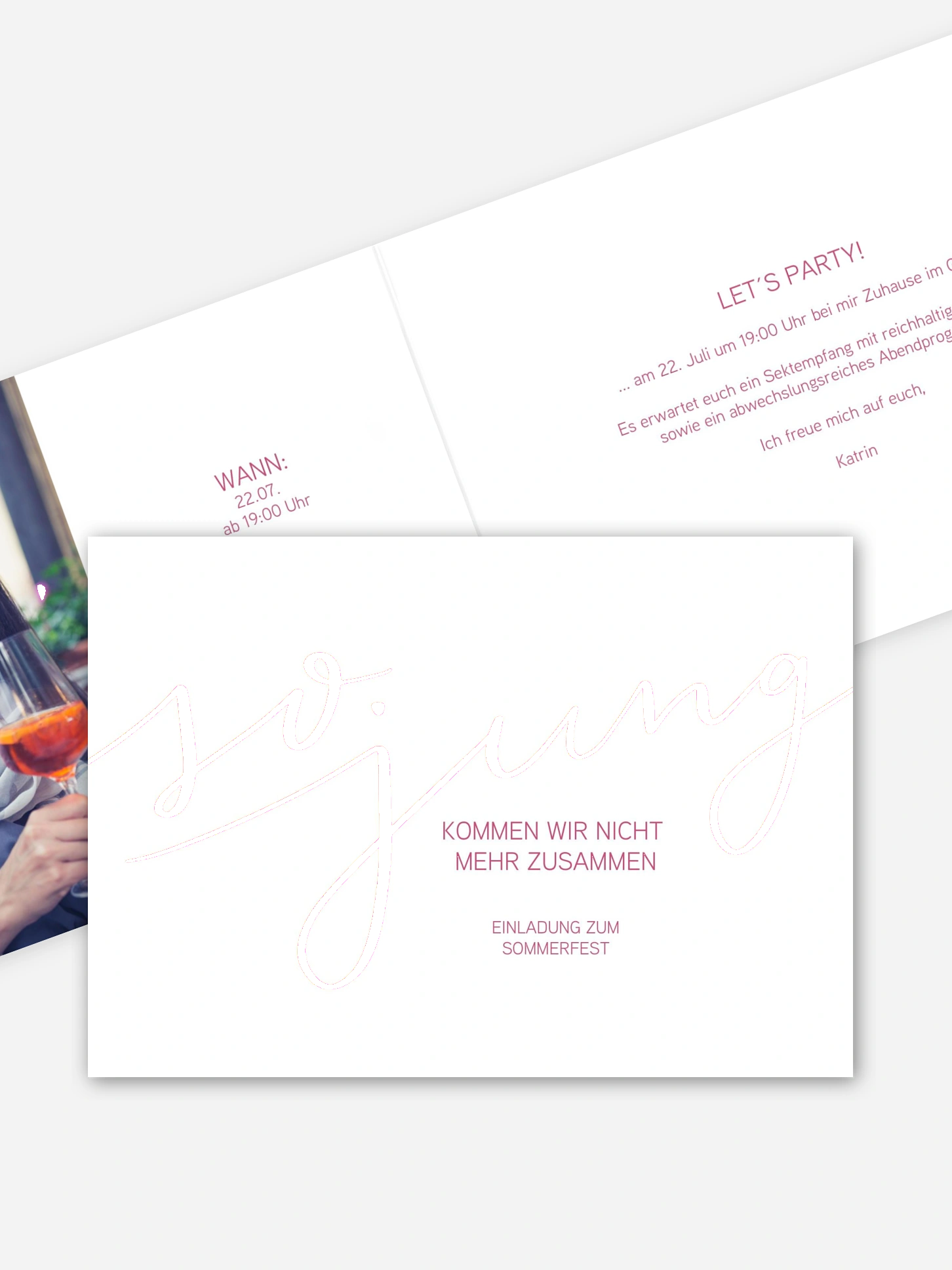 Partyeinladung So jung