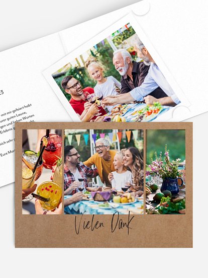 Dankeskarte Geburtstag Bildhafte Erinnerung