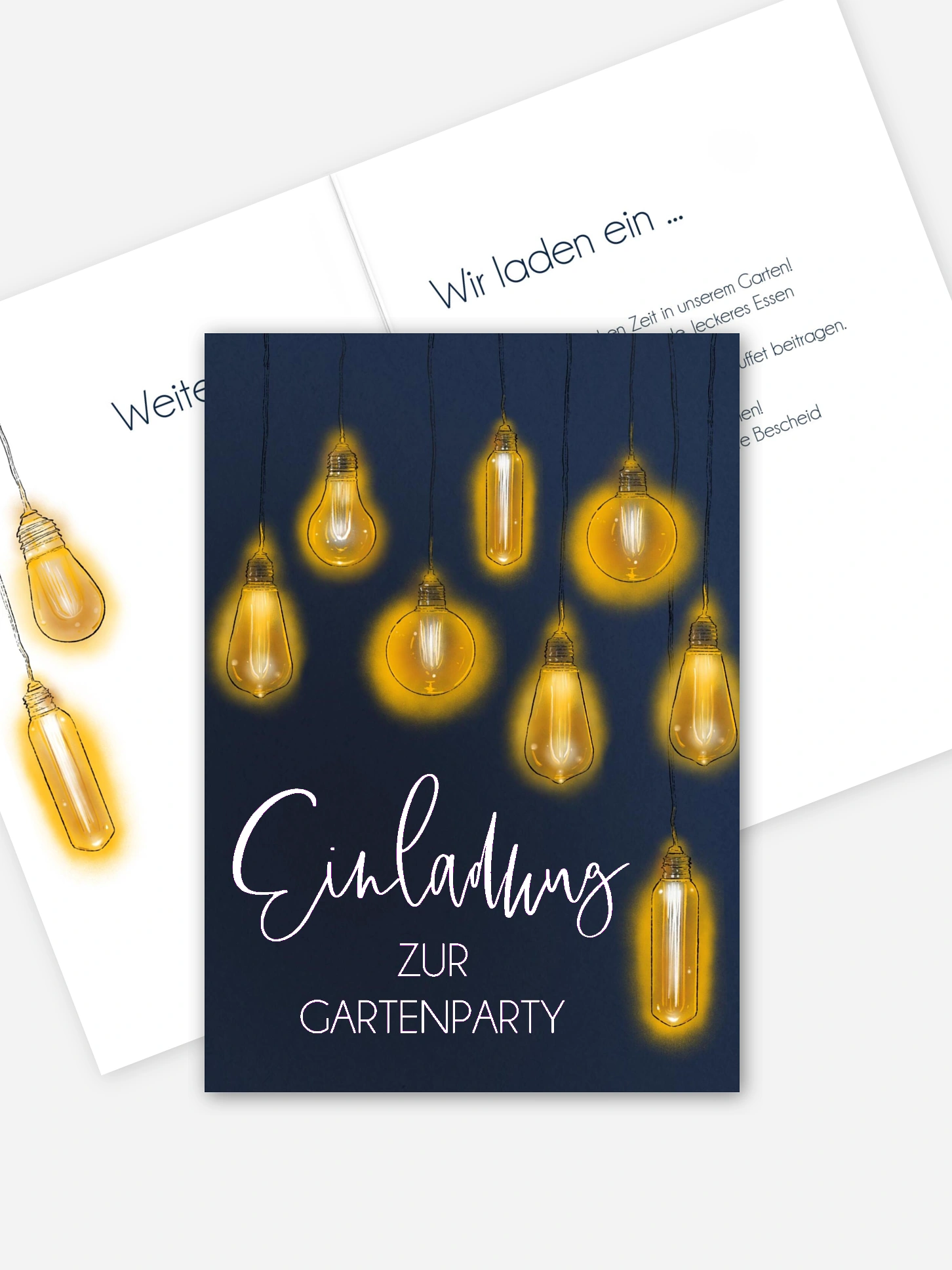 Partyeinladung Lichterglanz