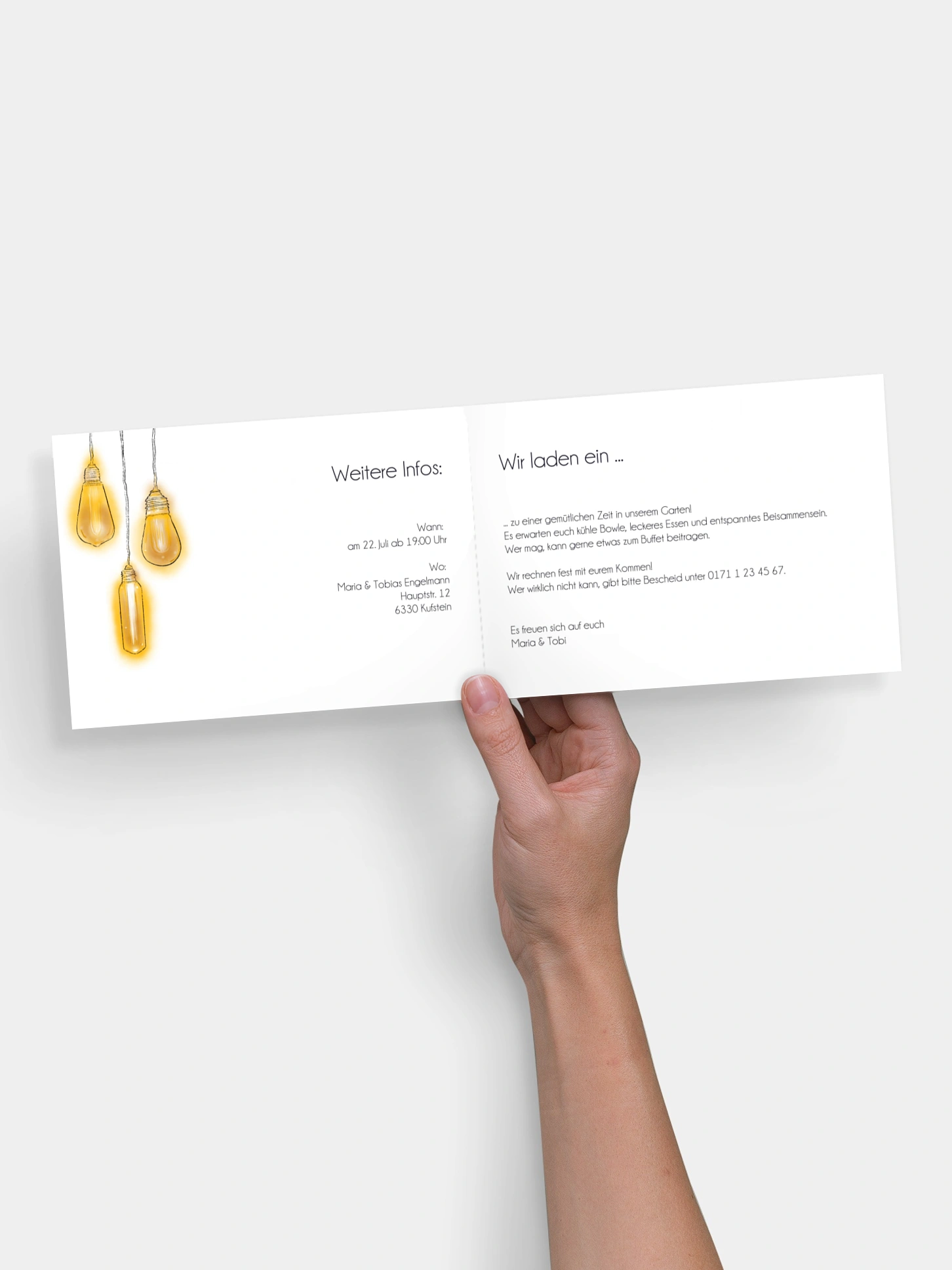 Partyeinladung Lichterglanz