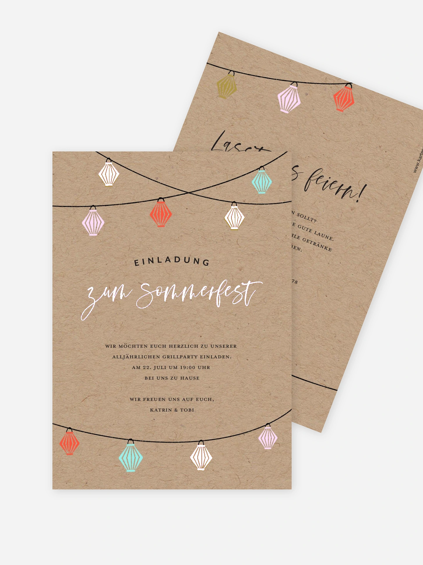Partyeinladung Fairy Lights