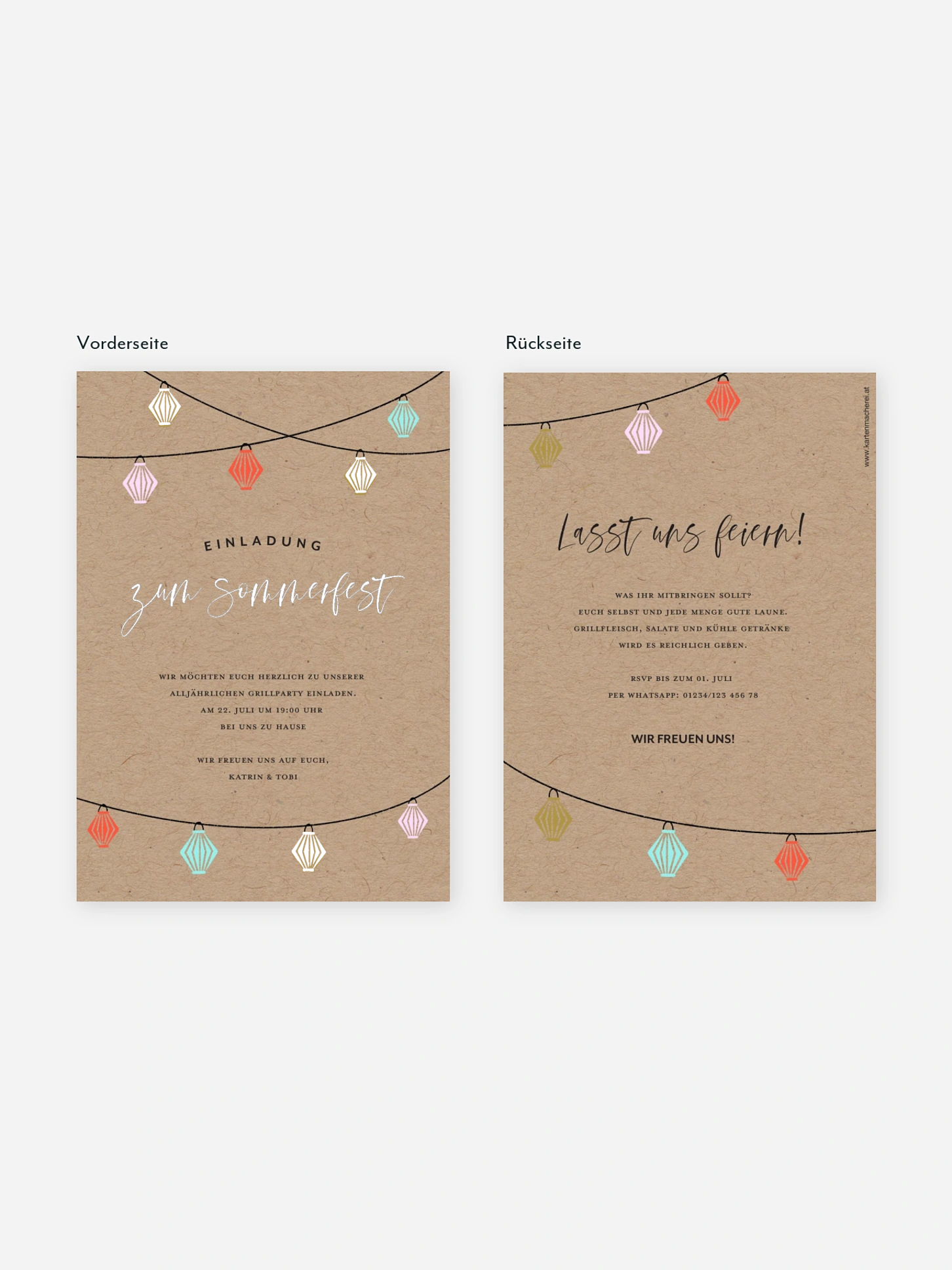 Partyeinladung Fairy Lights